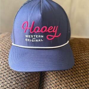 Hooey Navy Cap with Pink Embroidery